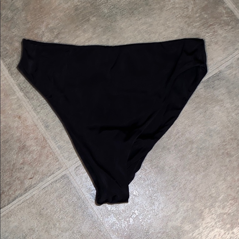 LA Hearts black high rise cheeky bikini bottoms